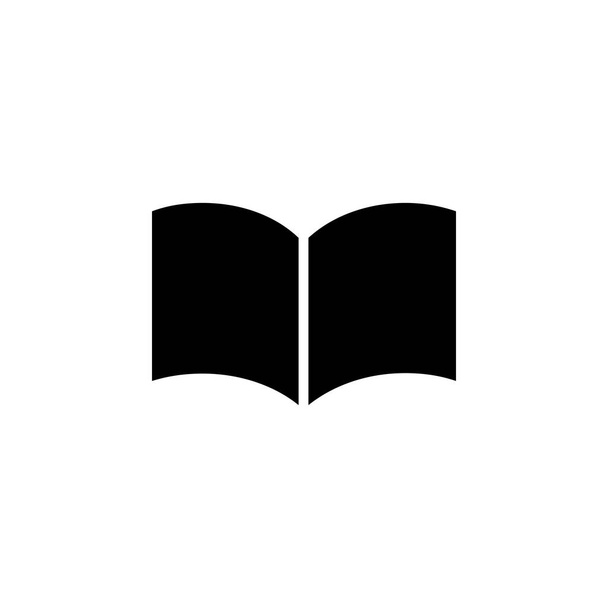Book, Read, Library, Study Solid Icon, Vector, Illusztráció, Logo Template. Sokféle célra alkalmas. - Vektor, kép