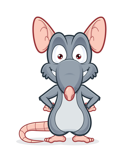 Улыбающаяся крыса
 - Вектор,изображение