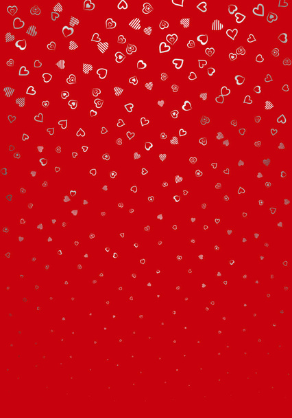 background from red, white love,hearts symbols with different size on white background - 107-01-2022 - Φωτογραφία, εικόνα