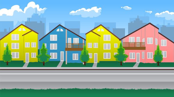 Houses - Vector, Image