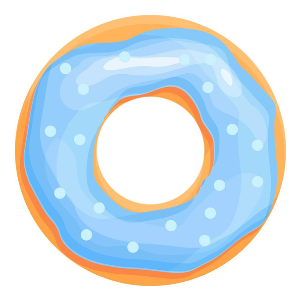 Hole donut icon cartoon vector. Sweet food - Vetor, Imagem