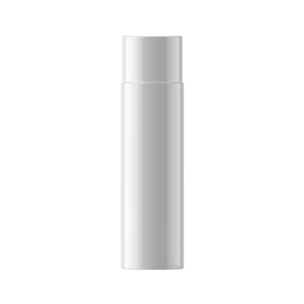 Botella de plástico blanco delgado aislado cosmético - Foto, imagen