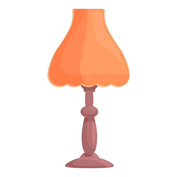 Room old lamp icon cartoon vector. Interior stand - Вектор, зображення