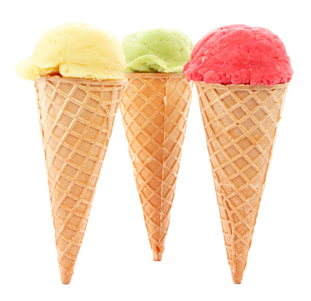 Colored ice cream - Photo, Image