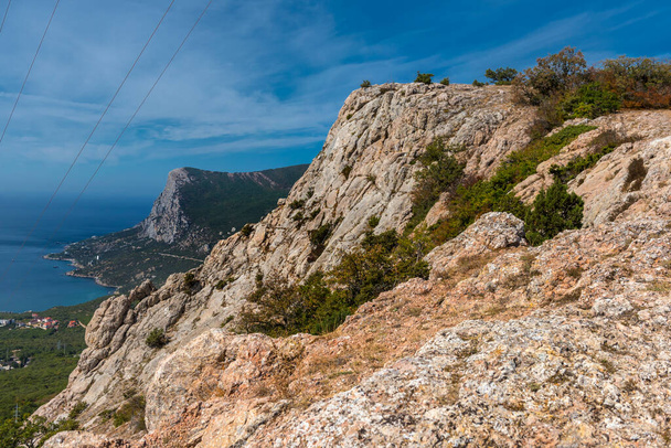 Landscapes of the Crimea, the sea, mountains and hills, - Fotografie, Obrázek