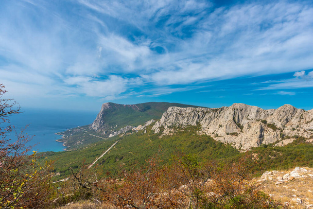 Landscapes of the Crimea, the sea, mountains and hills, - Foto, imagen