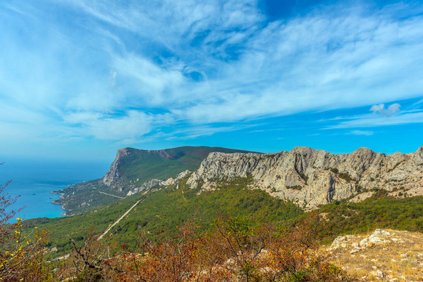 Landscapes of the Crimea, the sea, mountains and hills, - Фото, изображение