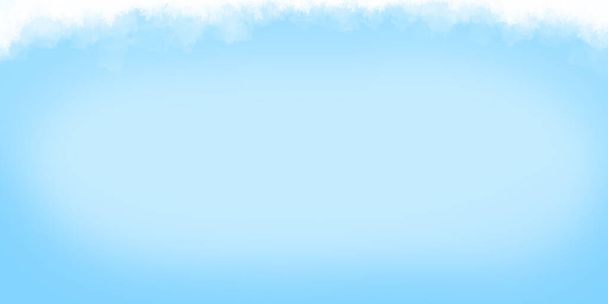 Kerstkaart achtergrond met sneeuw vorst over blauwe achtergrond - Foto, afbeelding