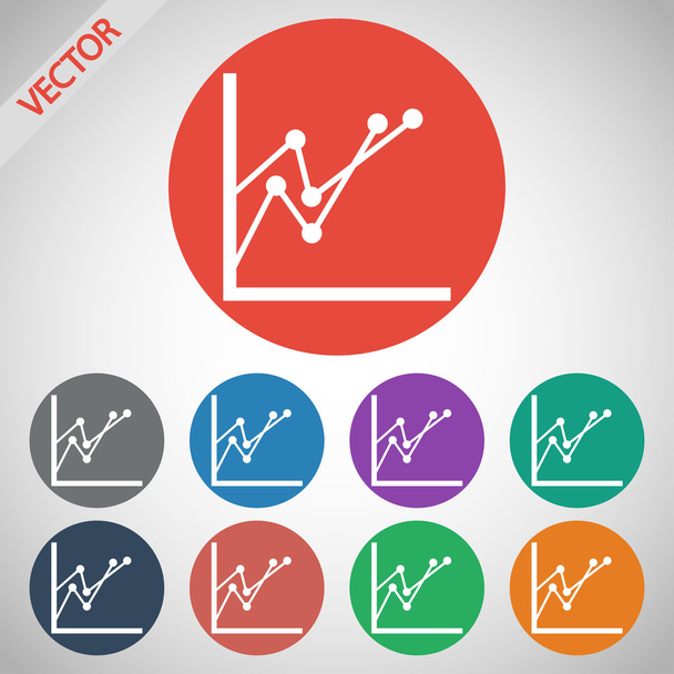 Infographic, chart icon - Vector, Imagen