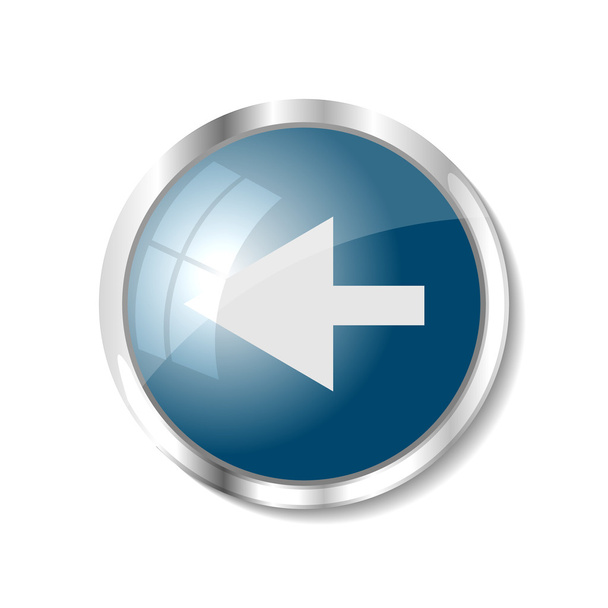 Blue web button - Vetor, Imagem