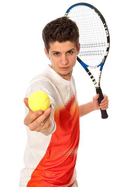 Playing tennis - Foto, Bild