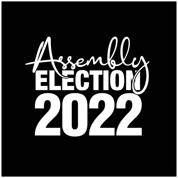 Assembly Election 2022 vector unit. Assembly Election typography. - Vektor, obrázek