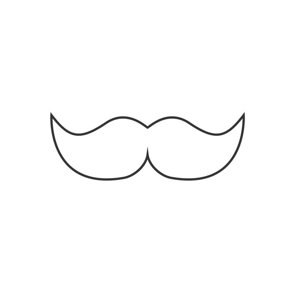 mustache beard icon vector illustration design - Vektor, kép