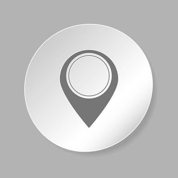 Map pointer flat icon - Vector, Image