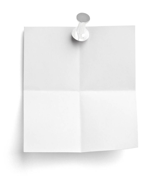 Notizpapier Push-Pin-Nachricht rot weiß schwarz - Foto, Bild