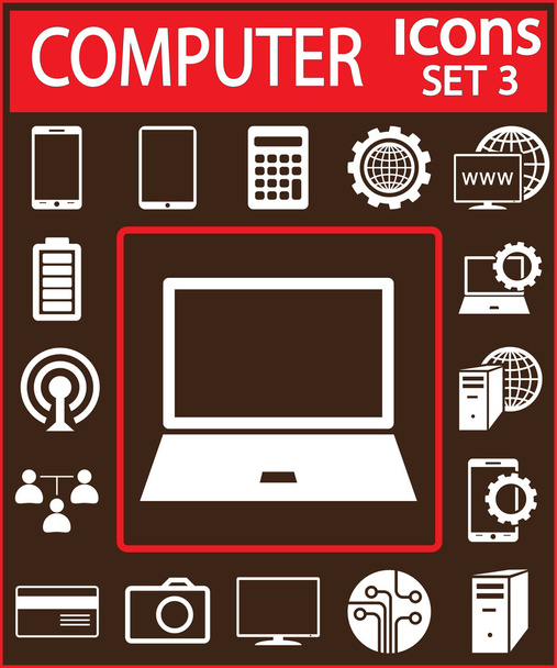 Computer icons Set - Вектор, зображення
