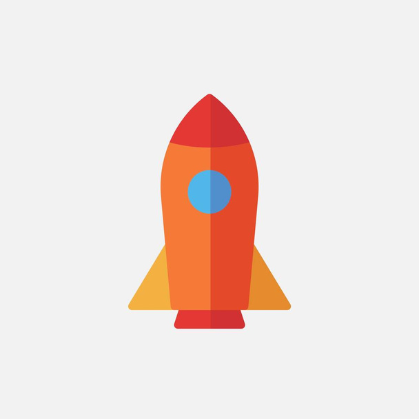 cohete lanzamiento icono vector ilustración diseño - Vector, Imagen