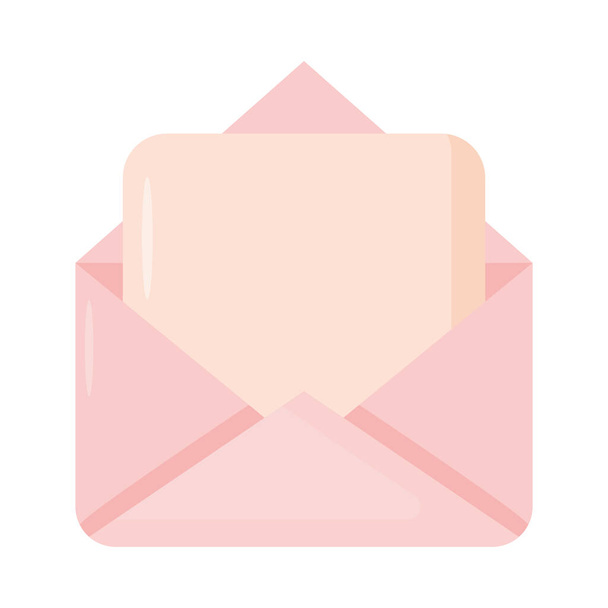 cute letter icon - Vector, afbeelding