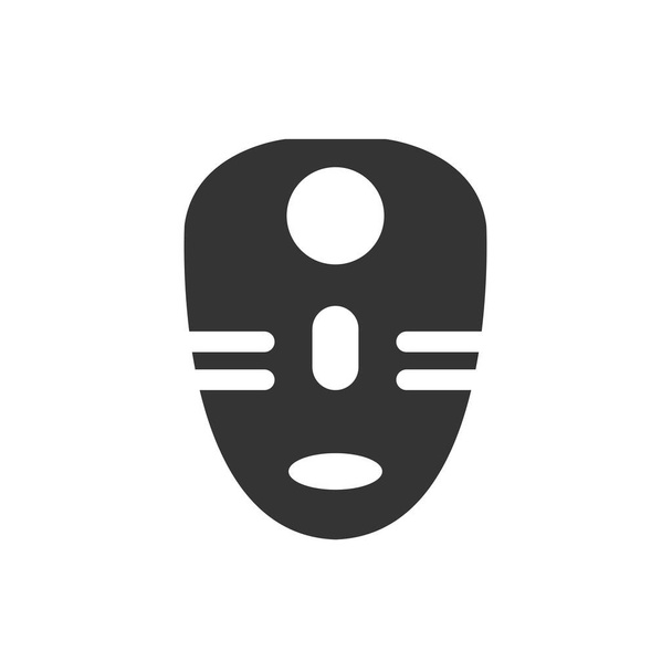 ikona africké masky vektorové ilustrační znamení - Vektor, obrázek