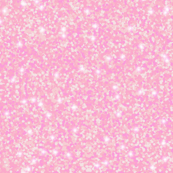 Pink glitter texture abstract background. Closed up of metallic pink glitter textured background. Vector illustration - Vector, Image