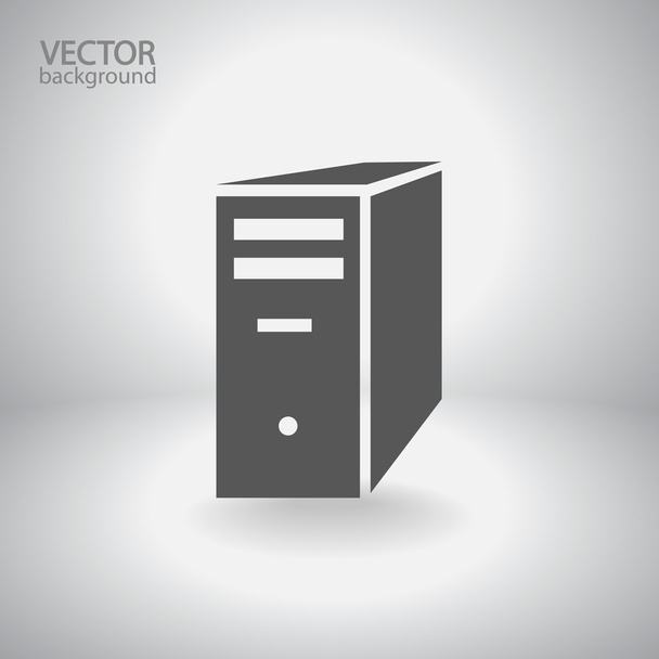 Computer server icon - Вектор,изображение