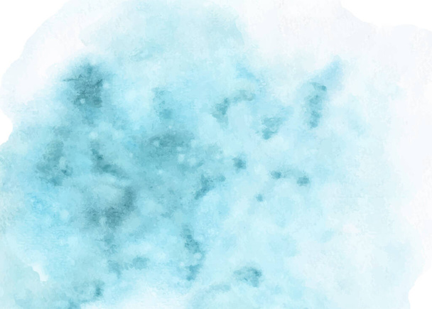 Blue watercolor stains splashing abstract background. Hand-painted watercolor texture artistic vector used as being an element in the decorative your design. - Vetor, Imagem