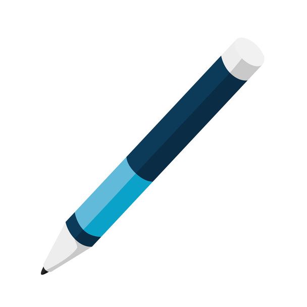 blue pencil writing - Vetor, Imagem