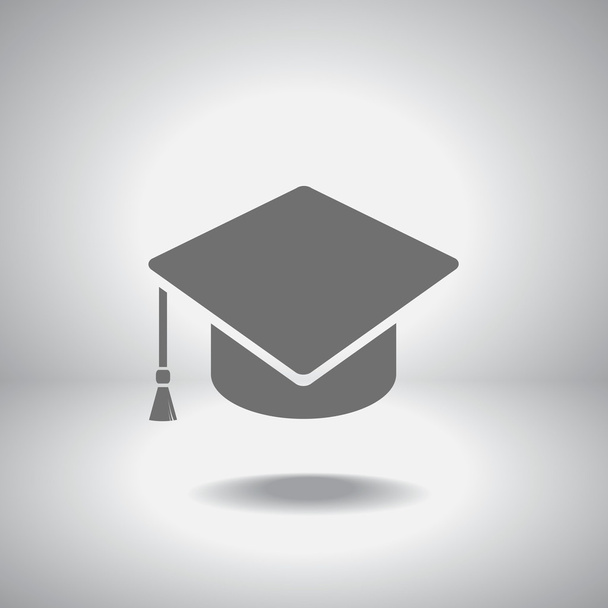 Graduation cap icon - Vector, Image