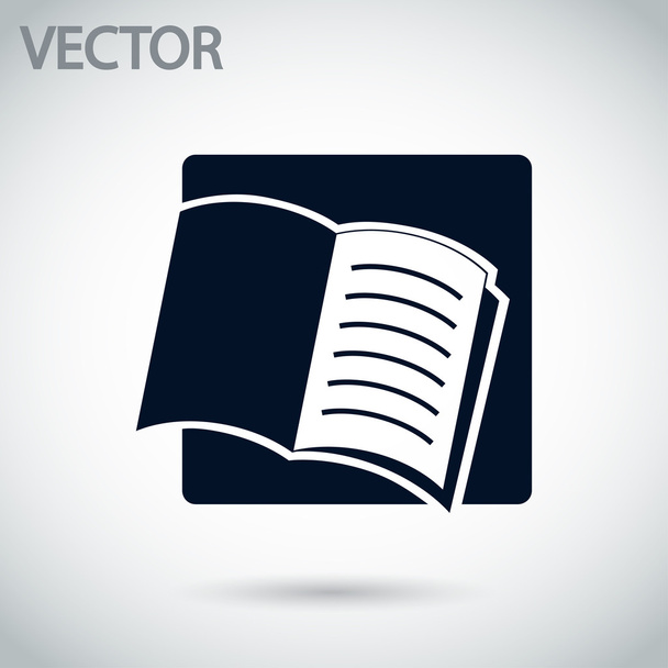 Open book icon - Вектор,изображение