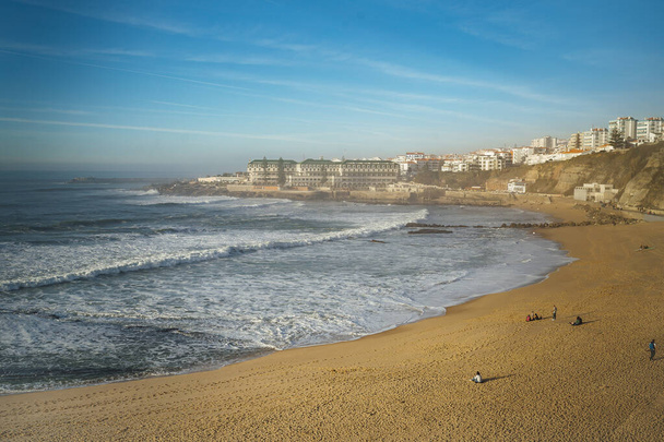 Beautiful urban South Beach and Baleia Beach in Ericeira, north from Lisbon, Portugal  - Photo, Image