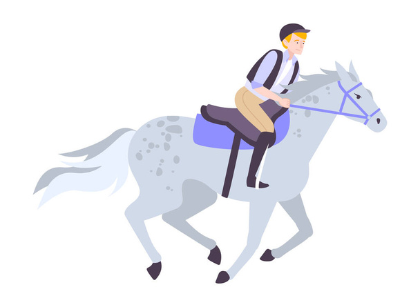 Koně jezdecké ikona - Vektor, obrázek