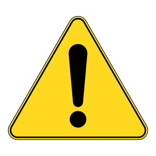 Attention warning caution sign with exclamation mark - Vector, Image