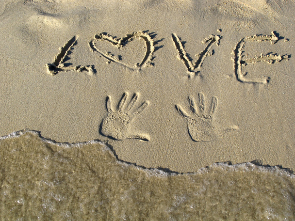 Heart in the sand - Photo, Image