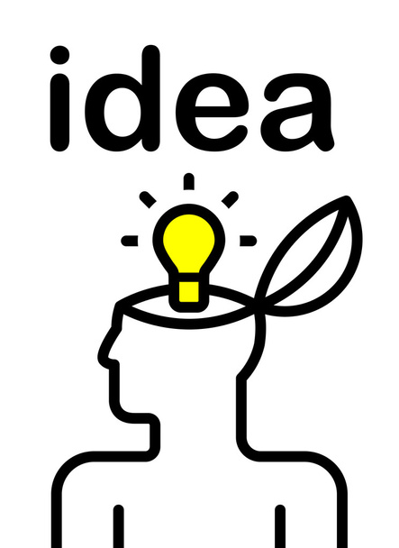 Idea pictogram - Vector, Image
