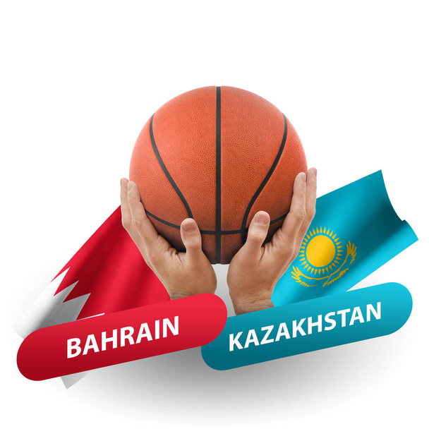 Basketball competition match, national teams bahrain vs kazakhstan - Фото, изображение