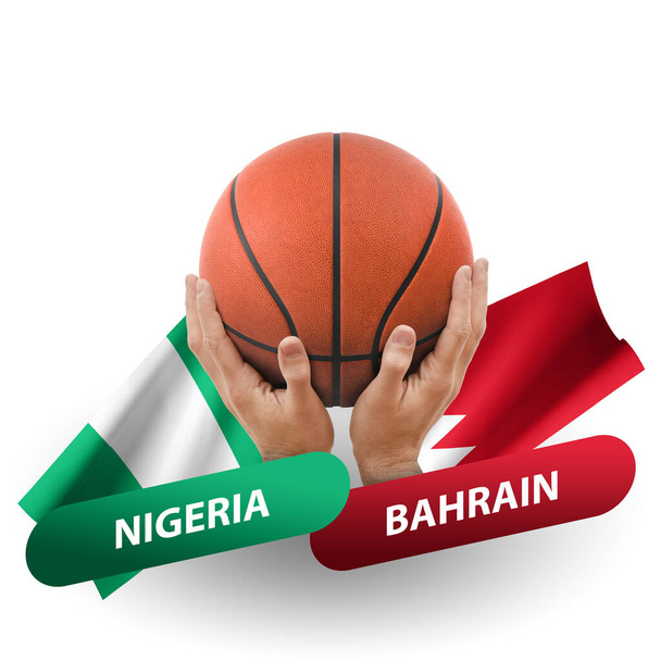 バスケットボール試合,ナイジェリア代表対バーレーン - 写真・画像