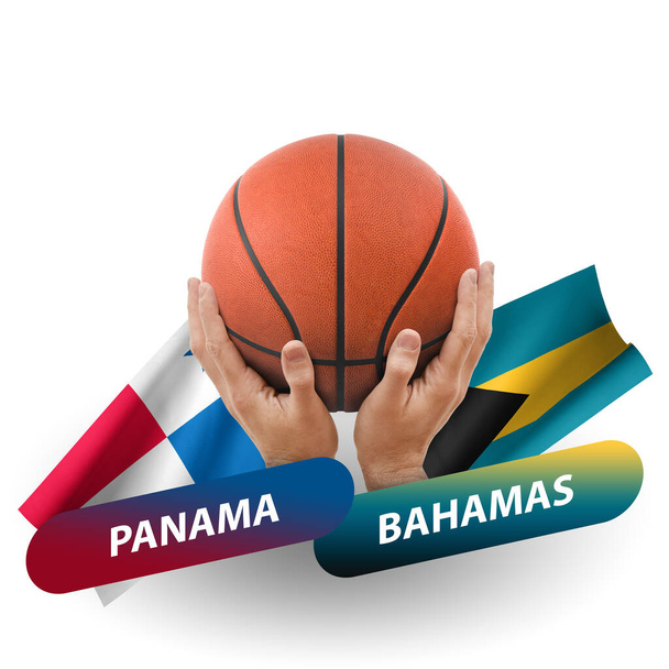 Basketball competition match, national teams panama vs bahamas - Photo, Image