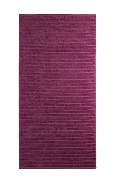 serviette de bain en coton coloré, tissu éponge doux, texture - Photo, image