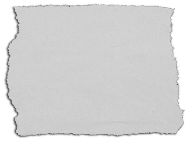 Um pedaço de papel rasgado em branco - Foto, Imagem