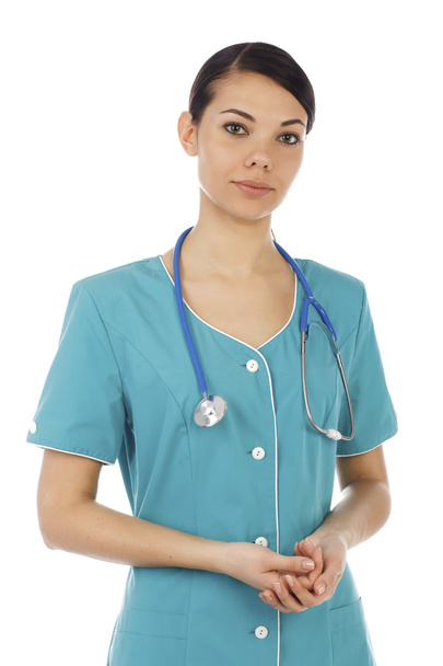 Женщина-врач со стетоскопом
 - Фото, изображение