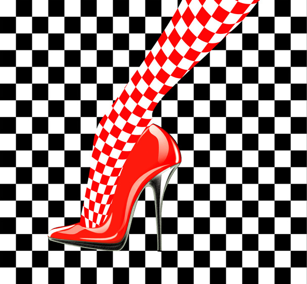 pictogram van vrouw schoenen - Foto, afbeelding