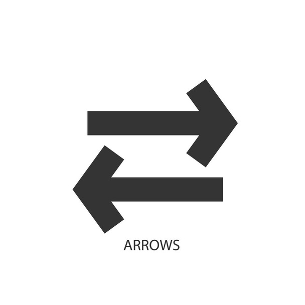 arrows icon vector illustration for graphic design and websites - Vektor, Bild