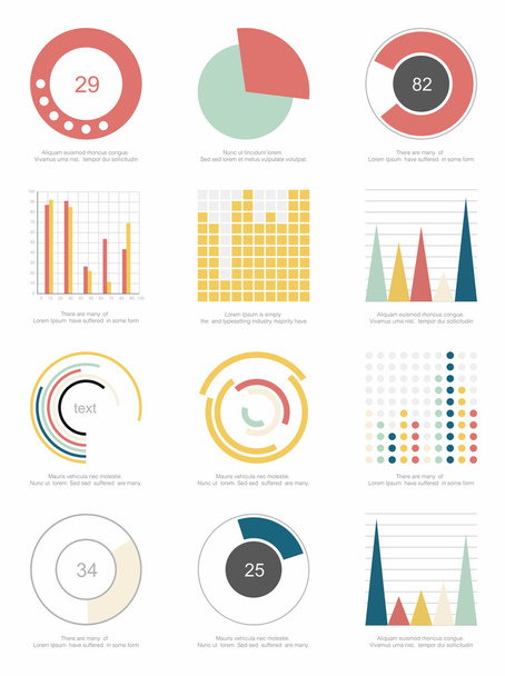 Infographics elements - Vektor, obrázek