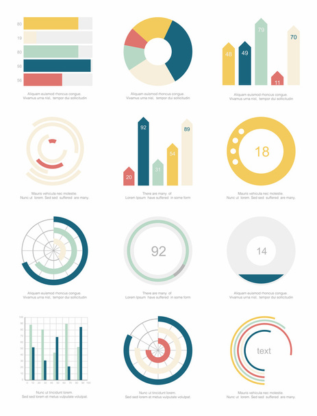 Elemente der Infografik - Vektor, Bild