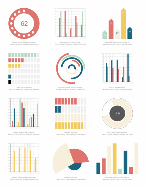 Infographics elements - Vektor, obrázek