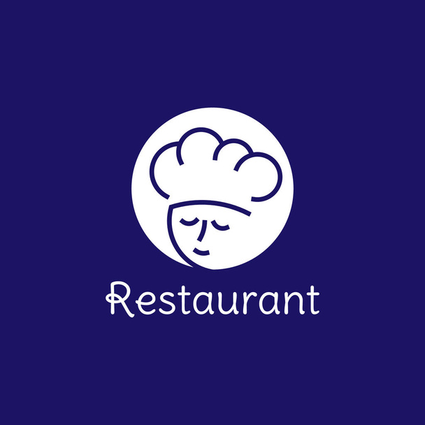 design unico e semplice del logo dello chef - Vettoriali, immagini