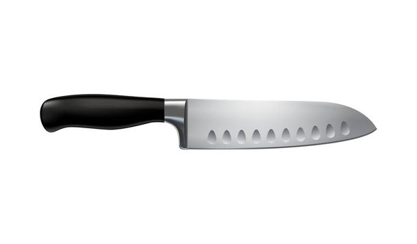 Realistický nůž Santoku - Vektor, obrázek