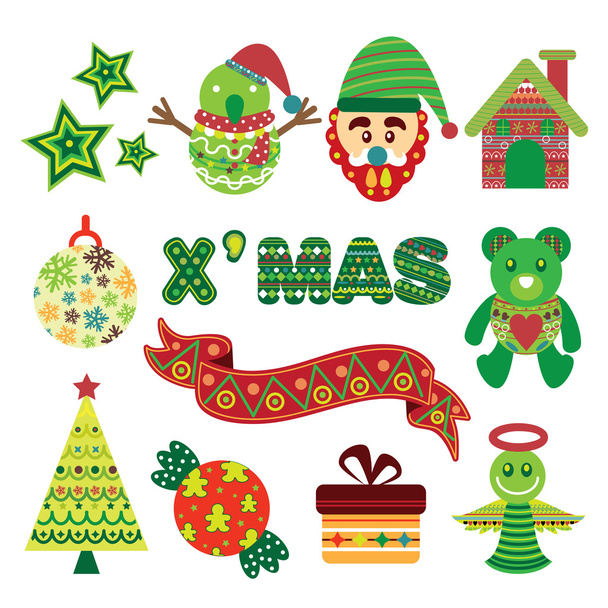Christmas Element Icons - Vector, Image