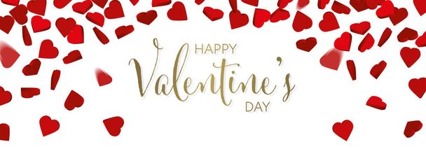 Valentines day love hearts illustration large background - Foto, imagen