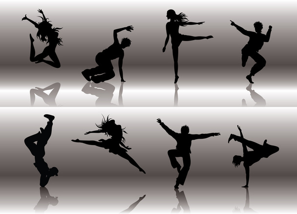 Dancing Group - Vector, Image